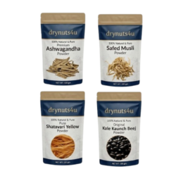 Shakti Plus Combo Ashwagandha Shtavari, Kale Kaunch Beej, Safed Musli Powder 400g – 100% Pure, Natural & Premium Powder for Stress Relief, Immunity & Vitality, Ayurvedic Herb Supplement for Men & Women